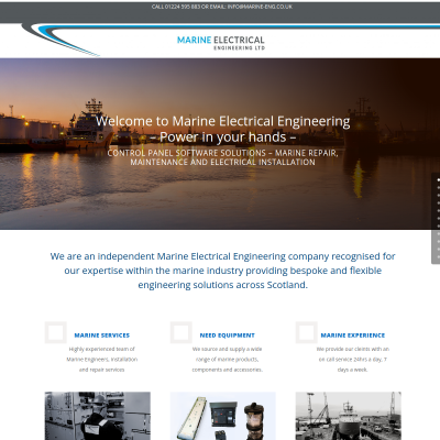 Screenshot of MARINE ELECTRICAL ENGINEERING LTD | POWER IN YOUR ...