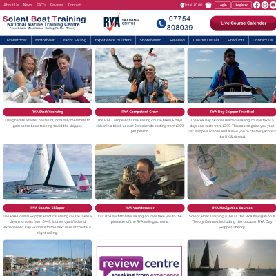 Screenshot of RYA Yacht Sailing Training Course | Learn To Sail UK | SBT