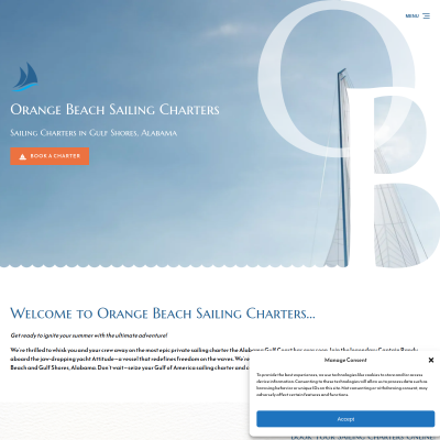 Screenshot of Orange Beach Sailing Charters