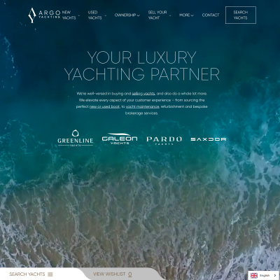 Screenshot of Argo Yachting | Luxury Yacht Broker | New and Used Yachts