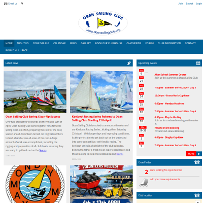 Screenshot of Oban Sailing Club