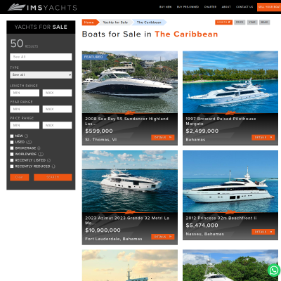 Screenshot of The Caribbean - IMS Yachts