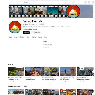 Screenshot of Sailing Fair Isle - YouTube