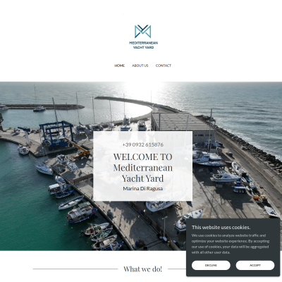 Screenshot of Mediterranean Yacht Yard