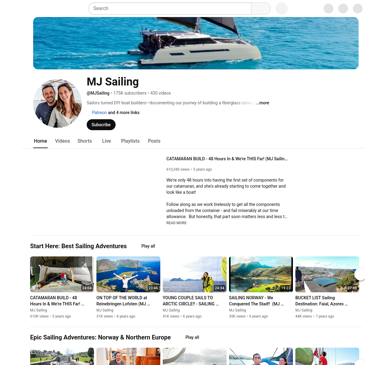 Screenshot of MJ Sailing