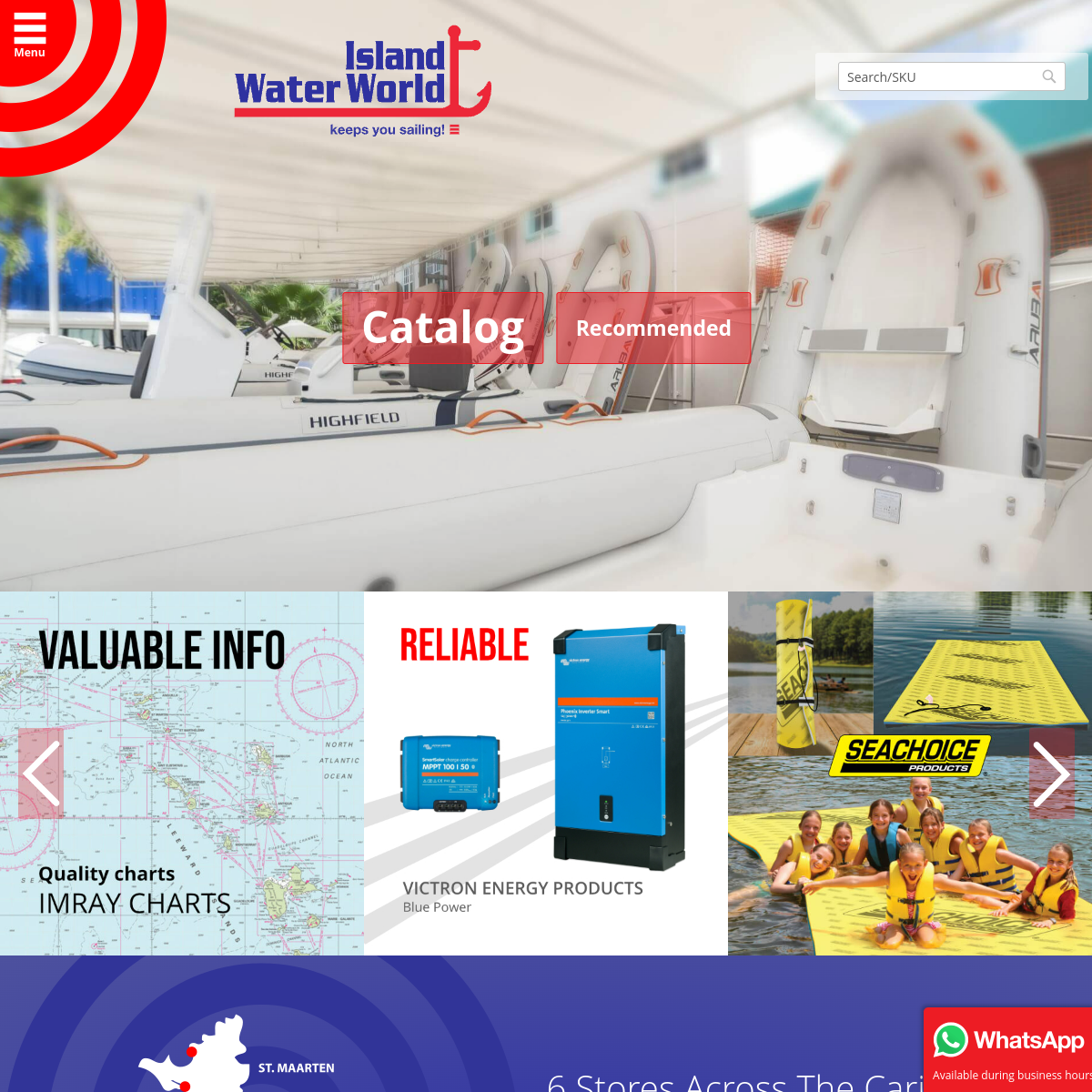 Screenshot of Island Water World | Caribbean Chandlery | Marine Parts