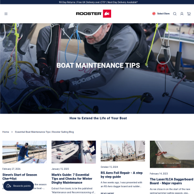 Screenshot of Essential Boat Maintenance Tips | Rooster Sailing Blog – ROOSTER ...