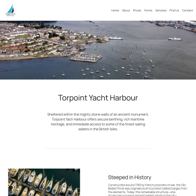 Screenshot of Torpoint Yacht Harbour: Welcome!
