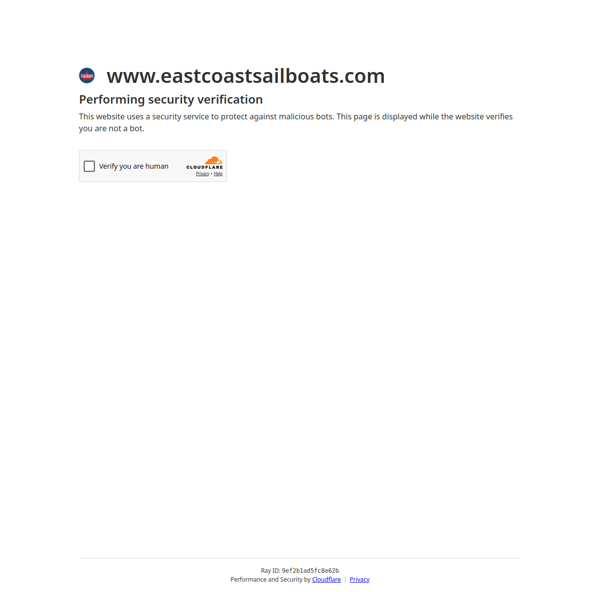 Screenshot of East Coast Sailboats