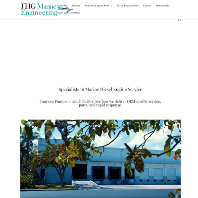 Screenshot of FHG Marine Engineering
